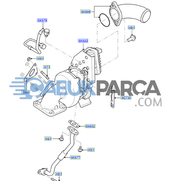 6C1Q 6K682 EN transit turbo